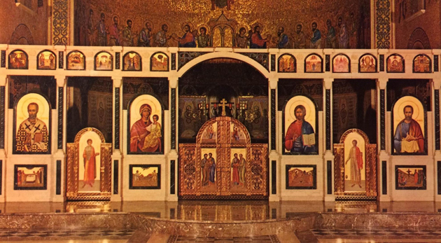 Image - Yuvenalii Mokrytsky: Iconostasis in Saint Sophia Cathedral in Rome.